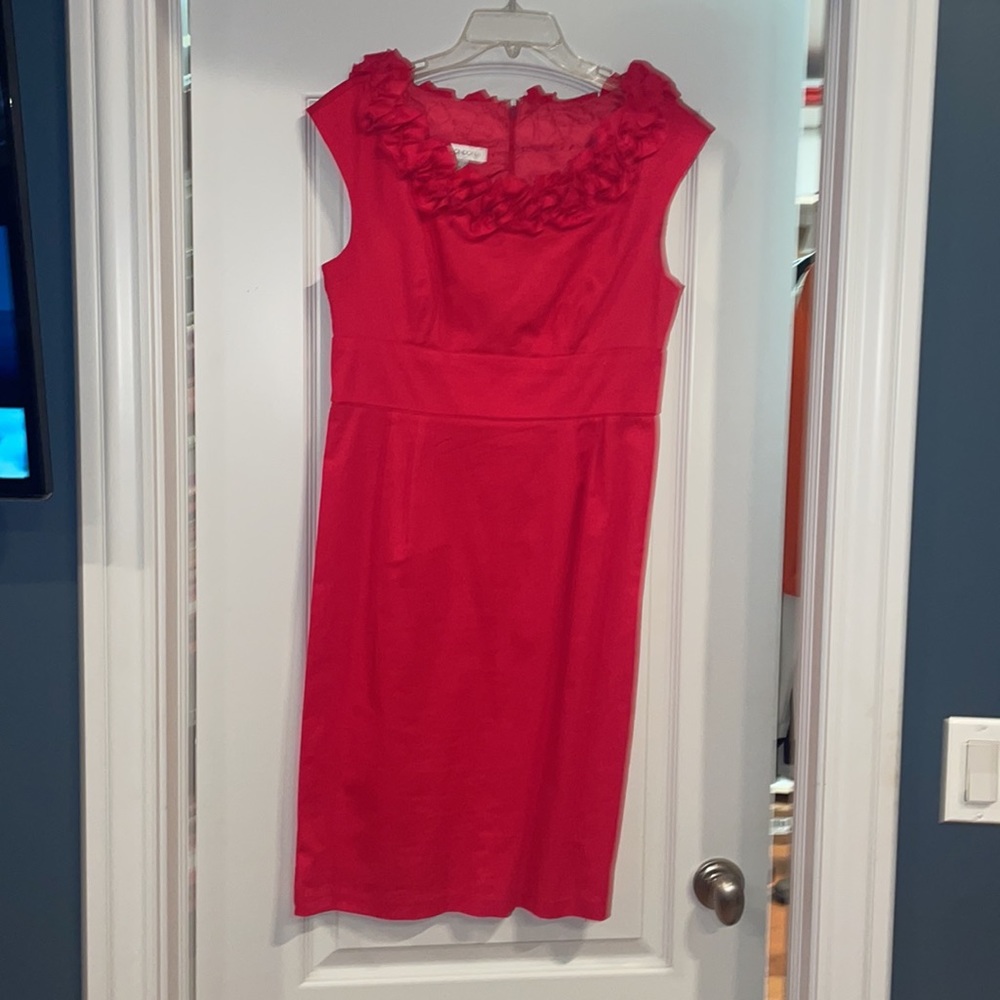 Maggie London pink dress